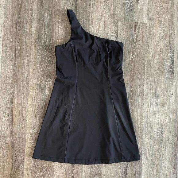 Outdoor Voices Black One Shoulder Dress - Size: Small - Picture 10 of 11